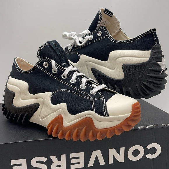 Converse Men’s RUN STAR MOTION OX
BLACK/WHITE/EGRET 172895C Platforms Sneakers - Picture 9 of 16